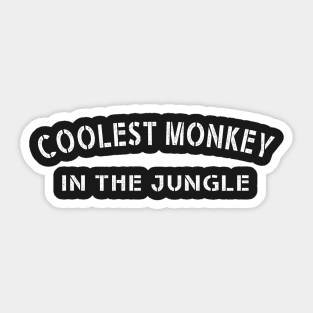 Coolest monkey in the jungle Sticker